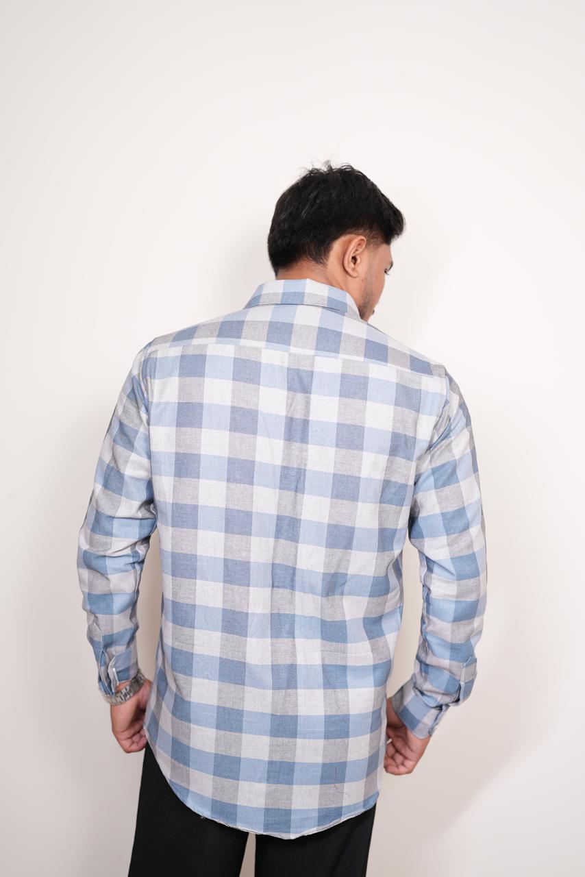 Blue Checks Regular Fit Shirt