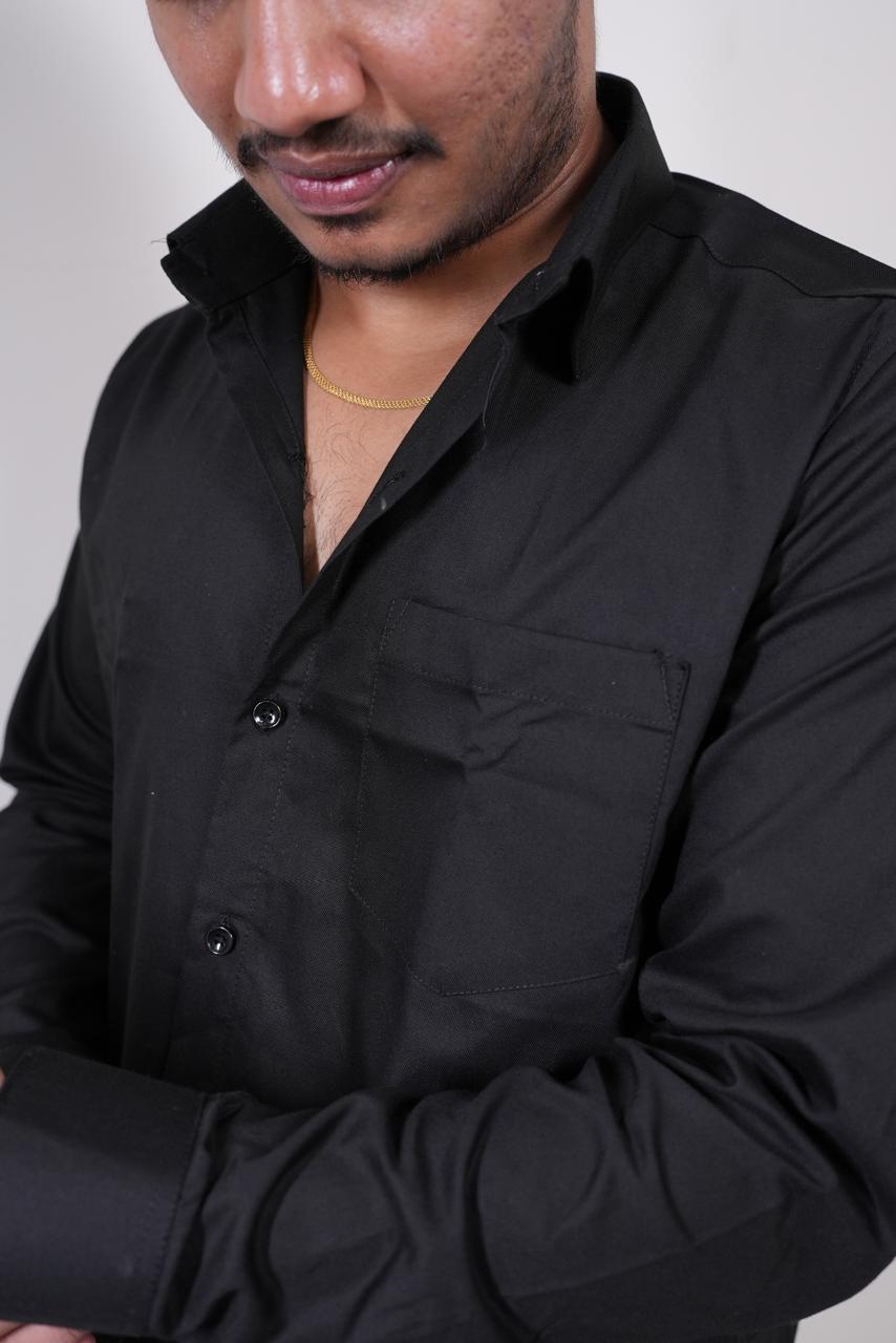 Black Regular Fit Shirt