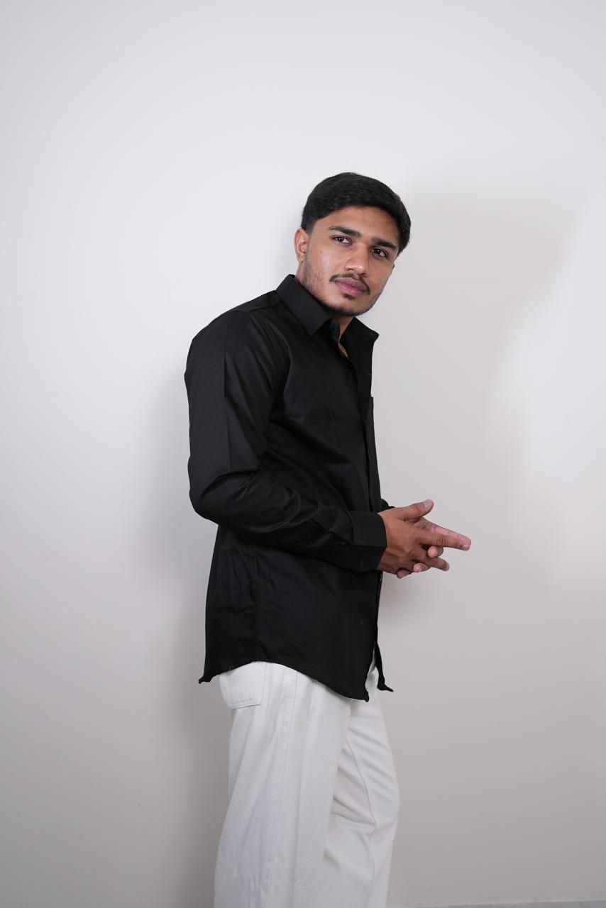 Black Regular Fit Shirt