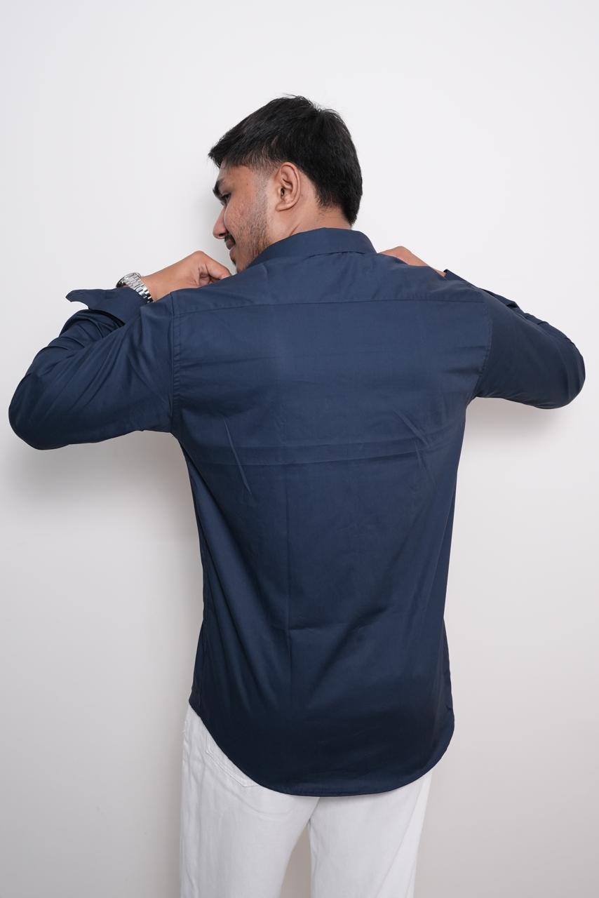 Navy Slim Fit Shirt