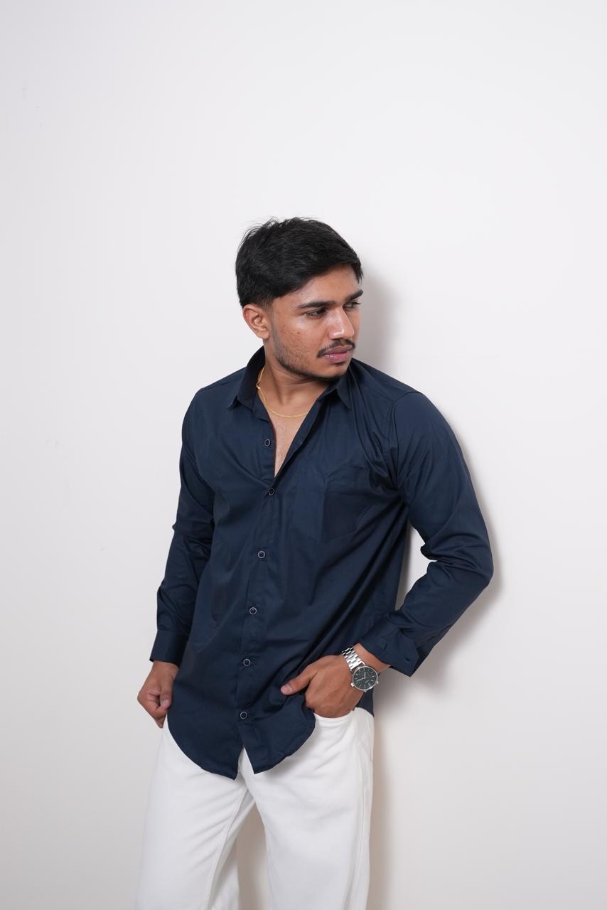 Navy Slim Fit Shirt