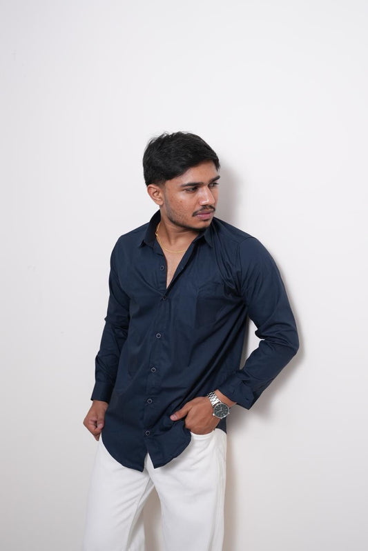 Navy Slim Fit Shirt