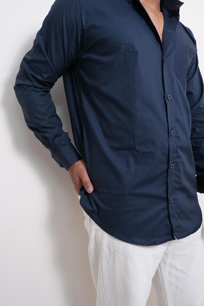Navy Slim Fit Shirt